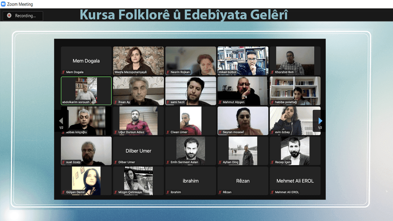 Kursa Folklorê û Edebîyata Gelêrî ya Bisertîfîka